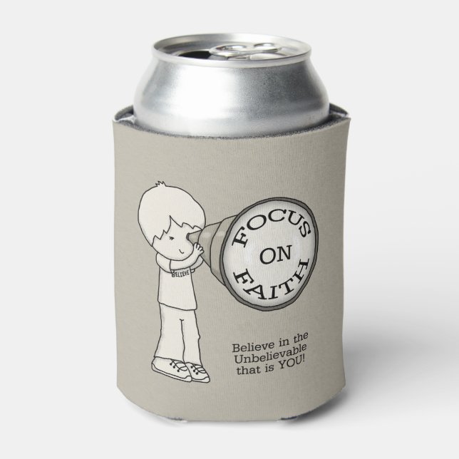 Focus On Faith Can Cooler (Can Front)