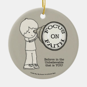 Focus On Faith Ceramic Ornament