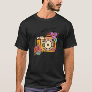Focus On Good Camera Wildflower Mental Health Matt T-Shirt