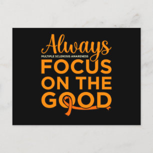 Focus On Good Multiple Sclerosis Awareness Support Announcement Postcard