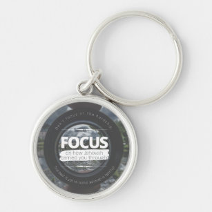 Focus on How Jehovah Carried You Through! Keychain