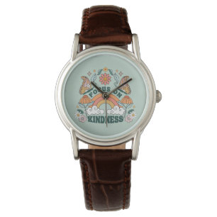 Focus on Kindness Groovy Graphic Watch