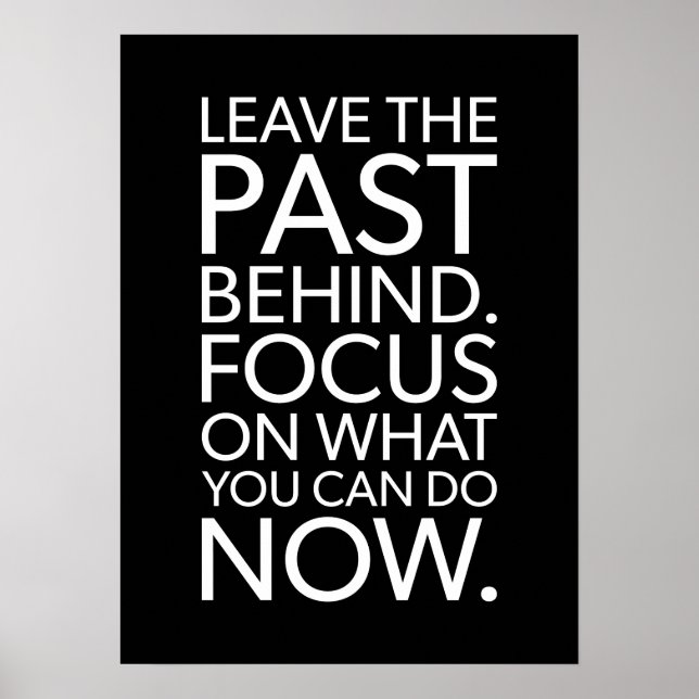 Focus On Now - Gym, Hustle, Success, Motivational Poster (Front)