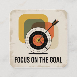 Focus On The Goal Enclosure Card