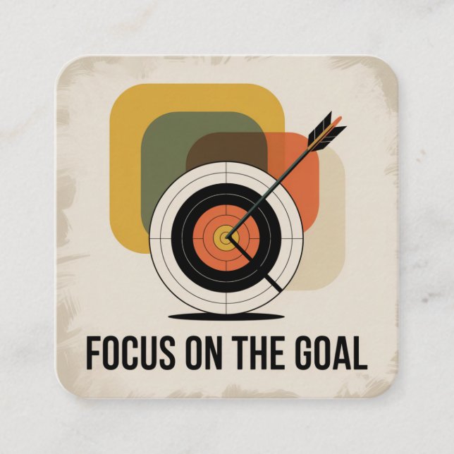 Focus On The Goal Enclosure Card (Front)
