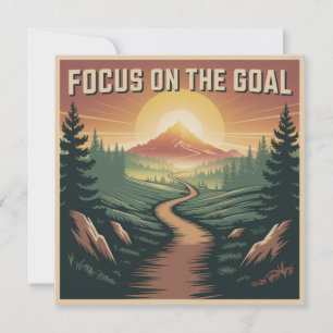 Focus On The Goal Invitation