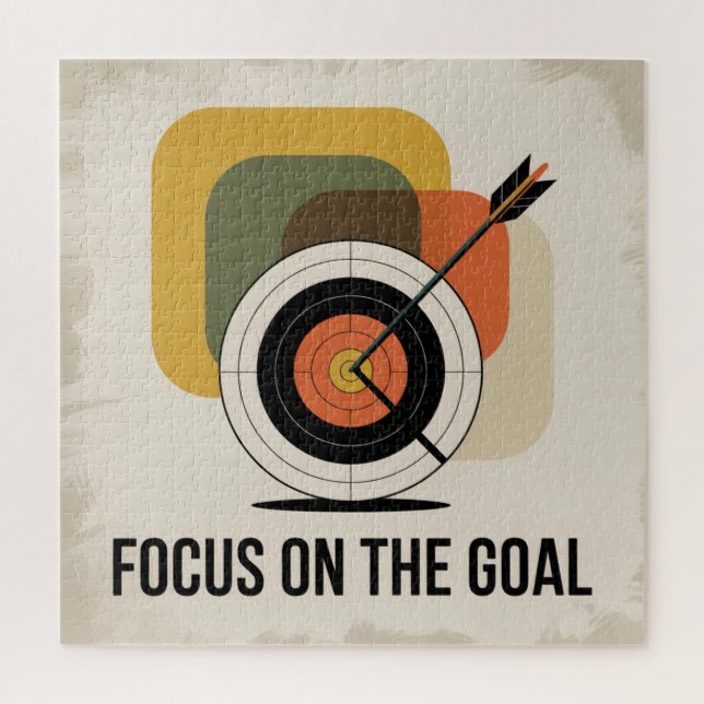 Focus On The Goal Jigsaw Puzzle (Vertical)