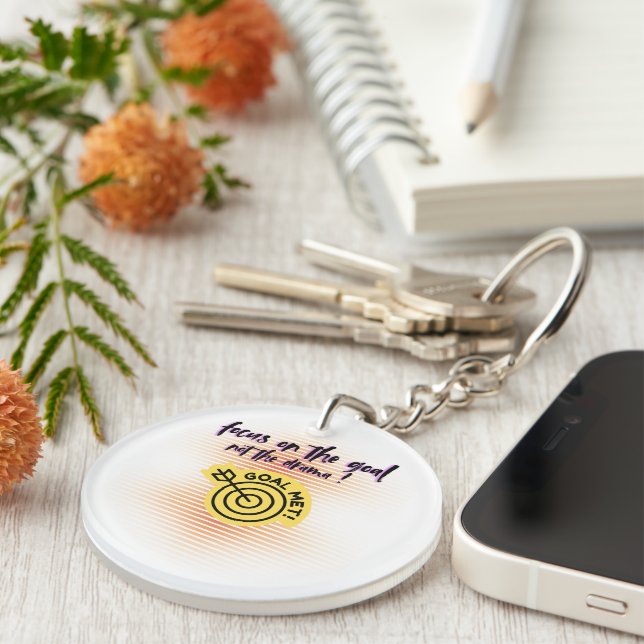 Focus on the Goal Keychain (Front Right)