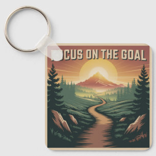 Focus On The Goal Keychain