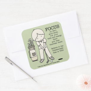 Focus on the Good Square Sticker