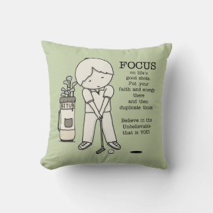 Focus on the Good Throw Pillow