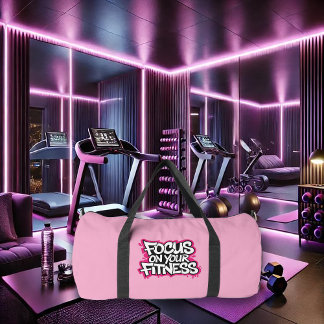 Focus on Your Fitness Gym Gear Duffle Bag