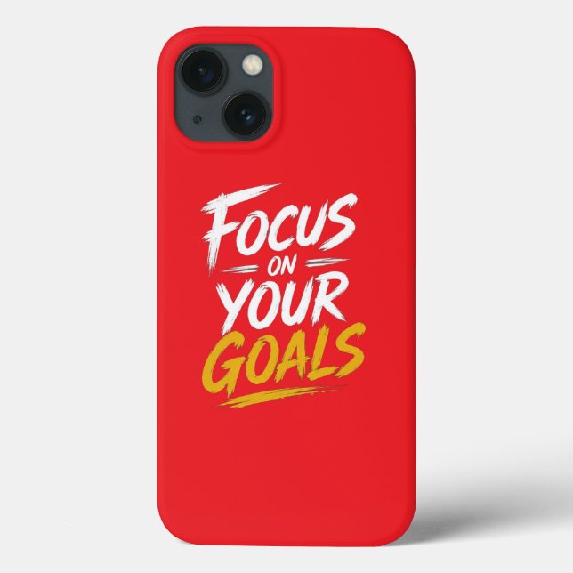 Focus On Your Goals Motivational Case-Mate iPhone Case (Back)