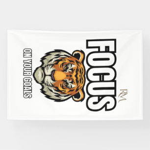 Focus on Your Goals Tiger Shirt Motivational Banner