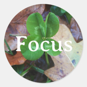 Focus Porte-bonheur Classic Round Sticker