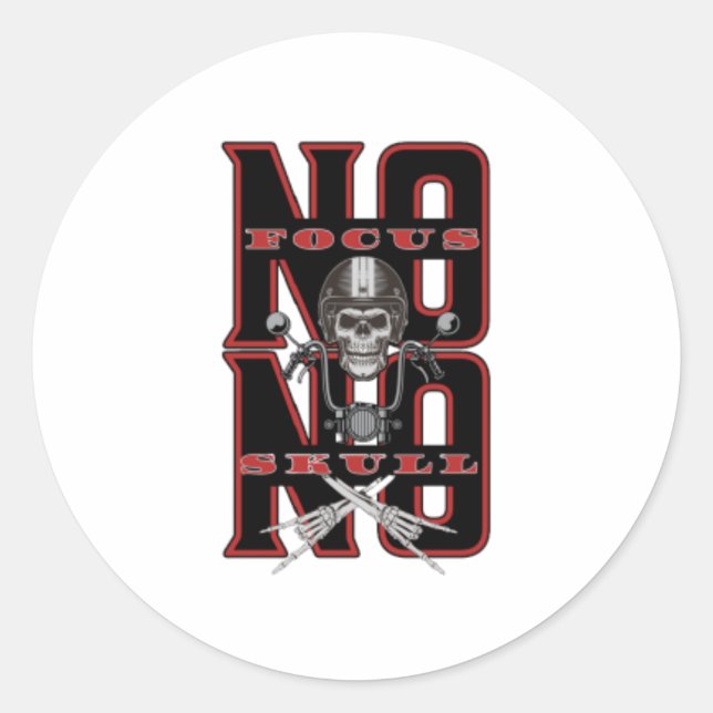 focus skull, sons with arthritis ibuprofen chapter classic round sticker (Front)