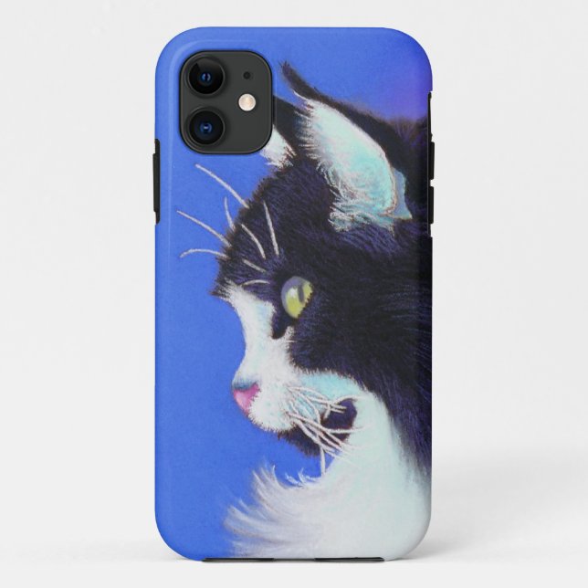 Focus Tuxedo Cat Case-Mate iPhone Case (Back)