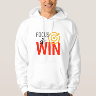 Focus & Win Hoodie – Motivational Success Mindset 
