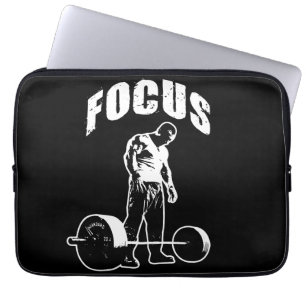 FOCUS - Workout Motivational Laptop Sleeve