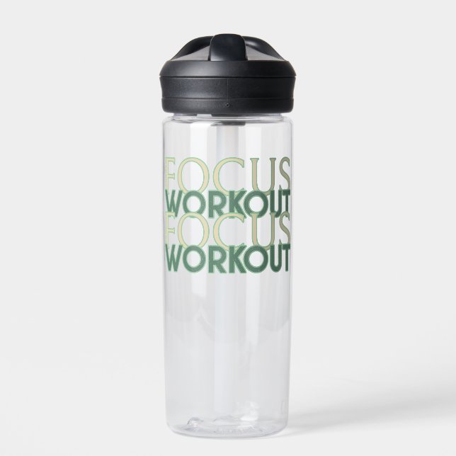 Focus Workout Water Bottle (Front)