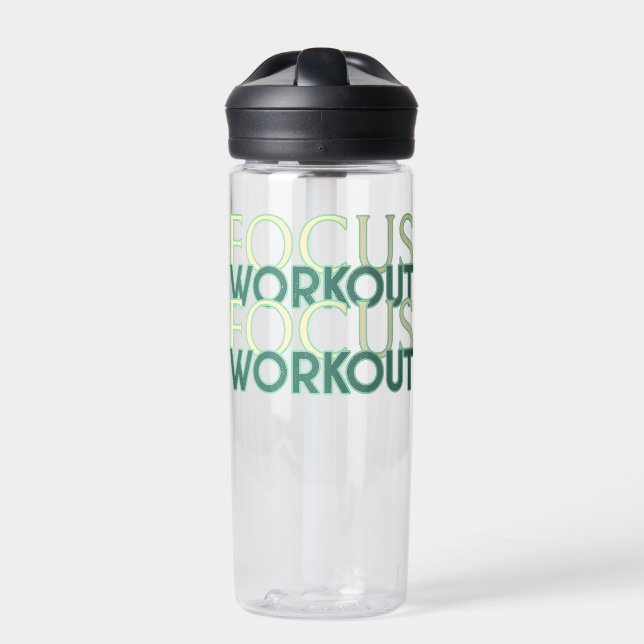 Focus Workout Water Bottle (Front)