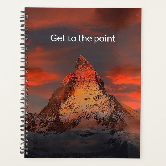 Focus your life: Get to the point Planner (Front)