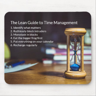 Focus your Life: The Lean Guide to Time Management Mouse Pad