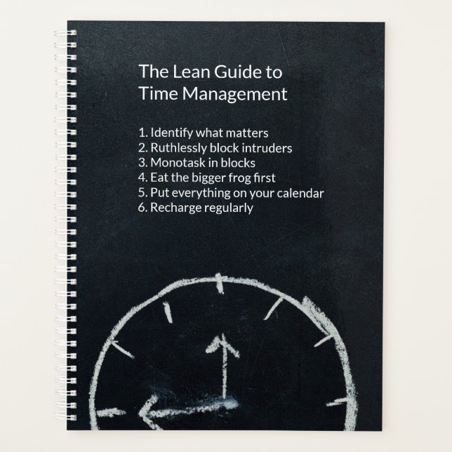 Focus your Life: The Lean Guide to Time Management Planner (Front)