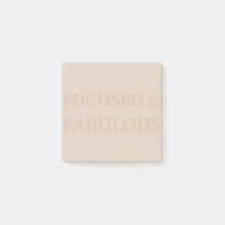 Focused and Fabulous Post-it Notes