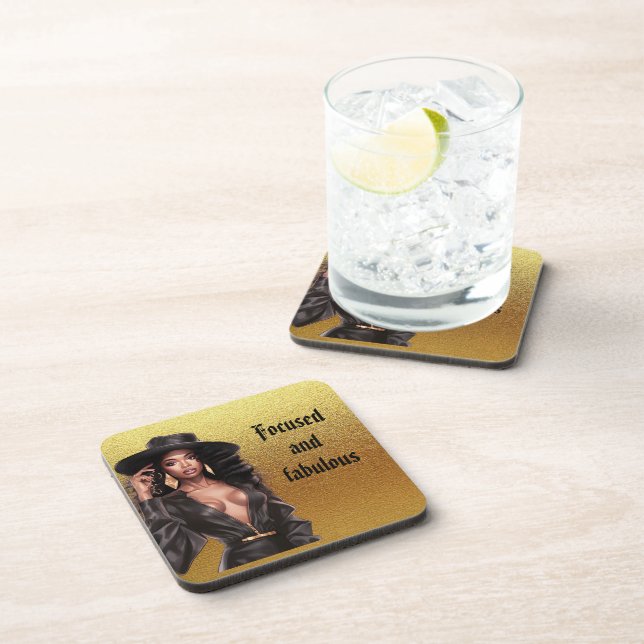 Focused & fabulous coaster for the ultimate diva. (Right Side)