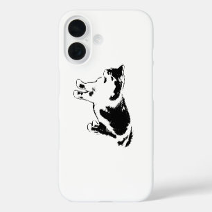Focused, Fluffy, Unmoved iPhone 16 Case