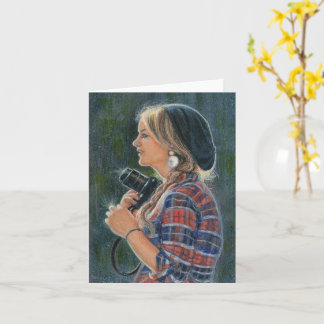 "Focused" Greeting Card by Barbara Stanton