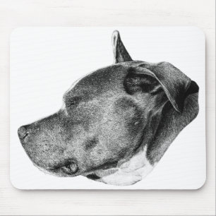 focused loyal gaze mouse pad