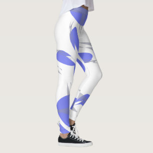 Focused Pastel Violet Purple Abstract Art Leggings