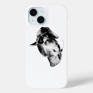 focused pitbull gaze iPhone 15 case
