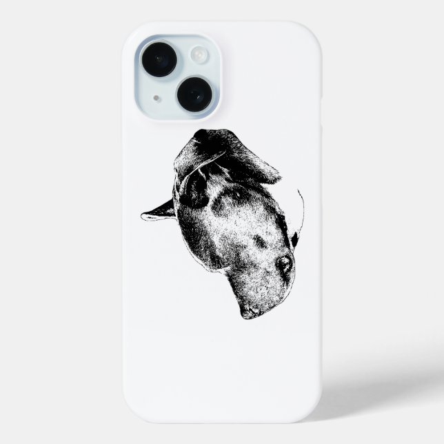 focused pitbull gaze Case-Mate iPhone case (Back)
