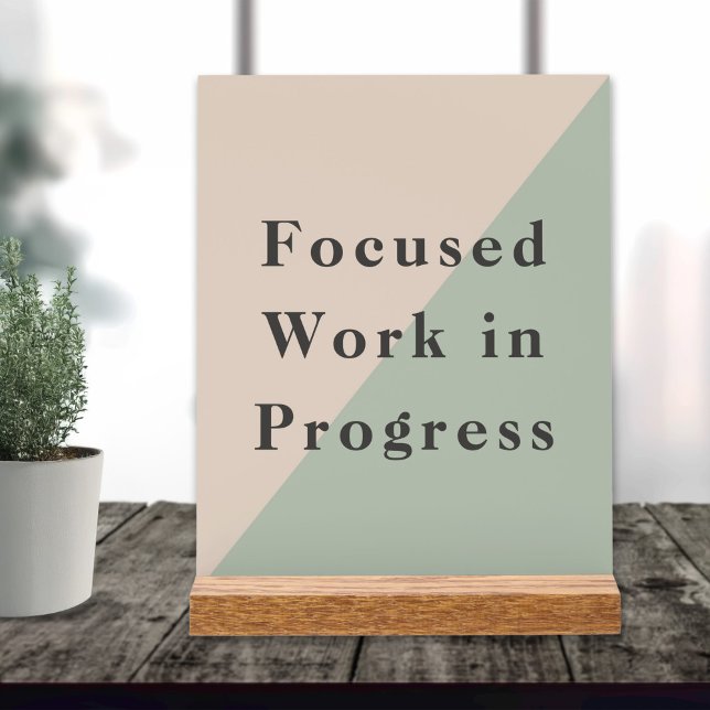 Focused Work Do Not Disturb Quiet Space Available Acrylic Sign (Focused Work Do Not Disturb Quiet Space Available Acrylic Sign)