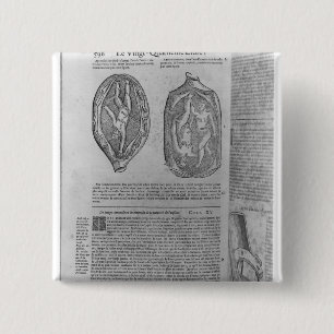 Foetus, illustration from 'Oeuvres' 2 Inch Square Button
