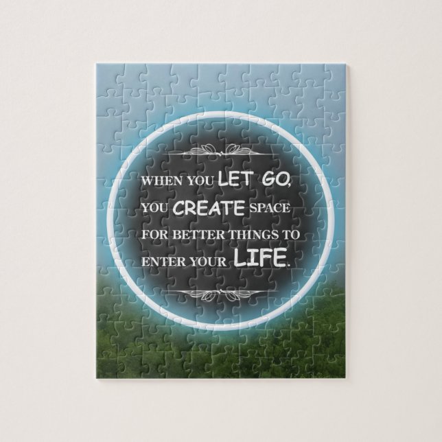 Fog and Green Trees Jigsaw Puzzle (Vertical)