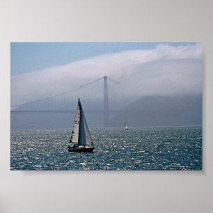 Fog and Sail Poster