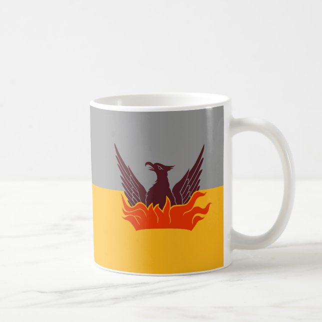 Fog & Gold Flag Much - Gold Top & Fog Top Coffee Mug (Right)