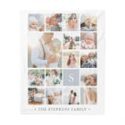 Fog Grey Monogram Photo Collage