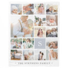 Fog Grey Monogram Photo Collage