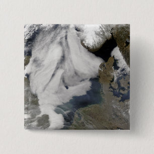 Fog in the North Sea 2 Inch Square Button