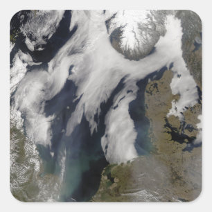 Fog in the North Sea Square Sticker