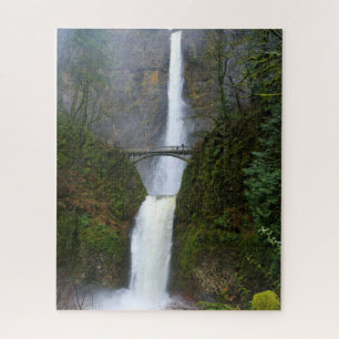 Fog & Mist of Multnomah Falls, Oregon - 16x20 inch Jigsaw Puzzle