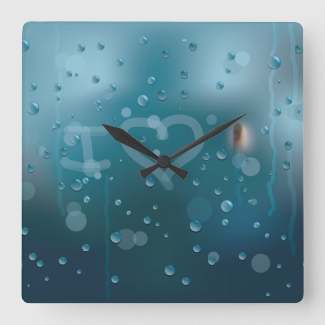 Fog of Love  Square Wall Clock (Front)