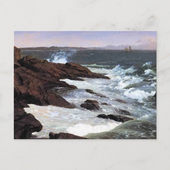 Fog Off Mount Desert by Frederic Edwin Church Postcard (Front)