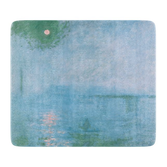 Fog on the Thames (by Claude Monet) Cutting Board (Front)