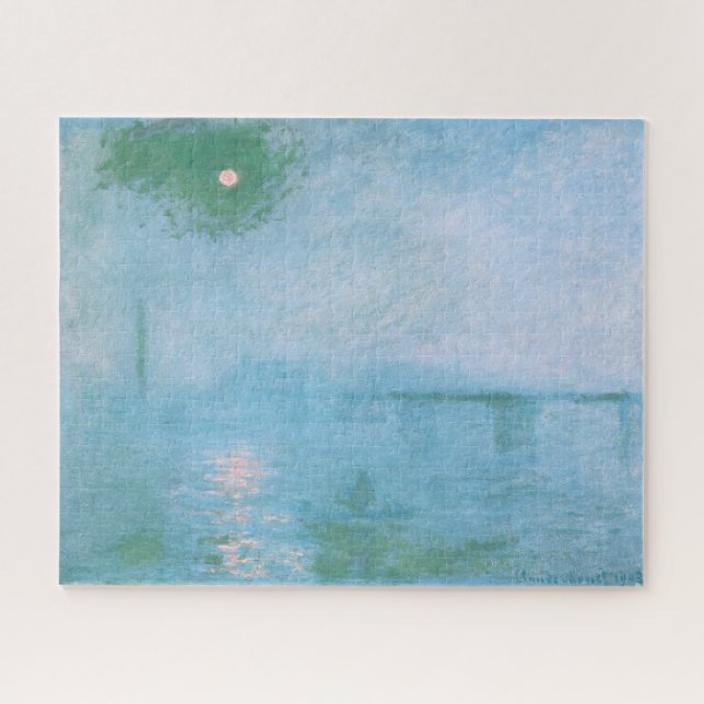Fog on the Thames (par Claude Monet) Jigsaw Puzzle (Horizontal)